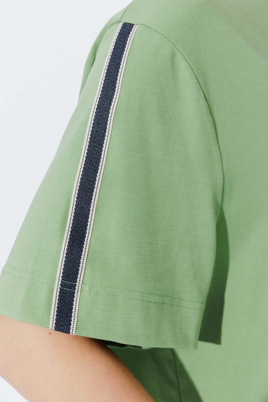 Mint Tencel Stripe T-Shirt