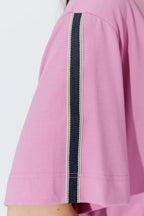 Pink Tencel Stripe T-Shirt
