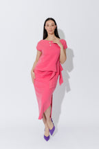 Pink Washed Cotton Harlow Dress