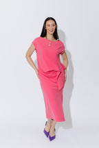 Pink Washed Cotton Harlow Dress