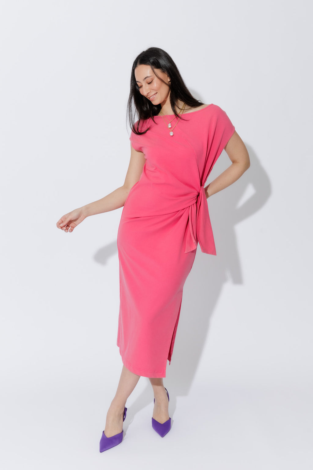 Pink Washed Cotton Harlow Dress