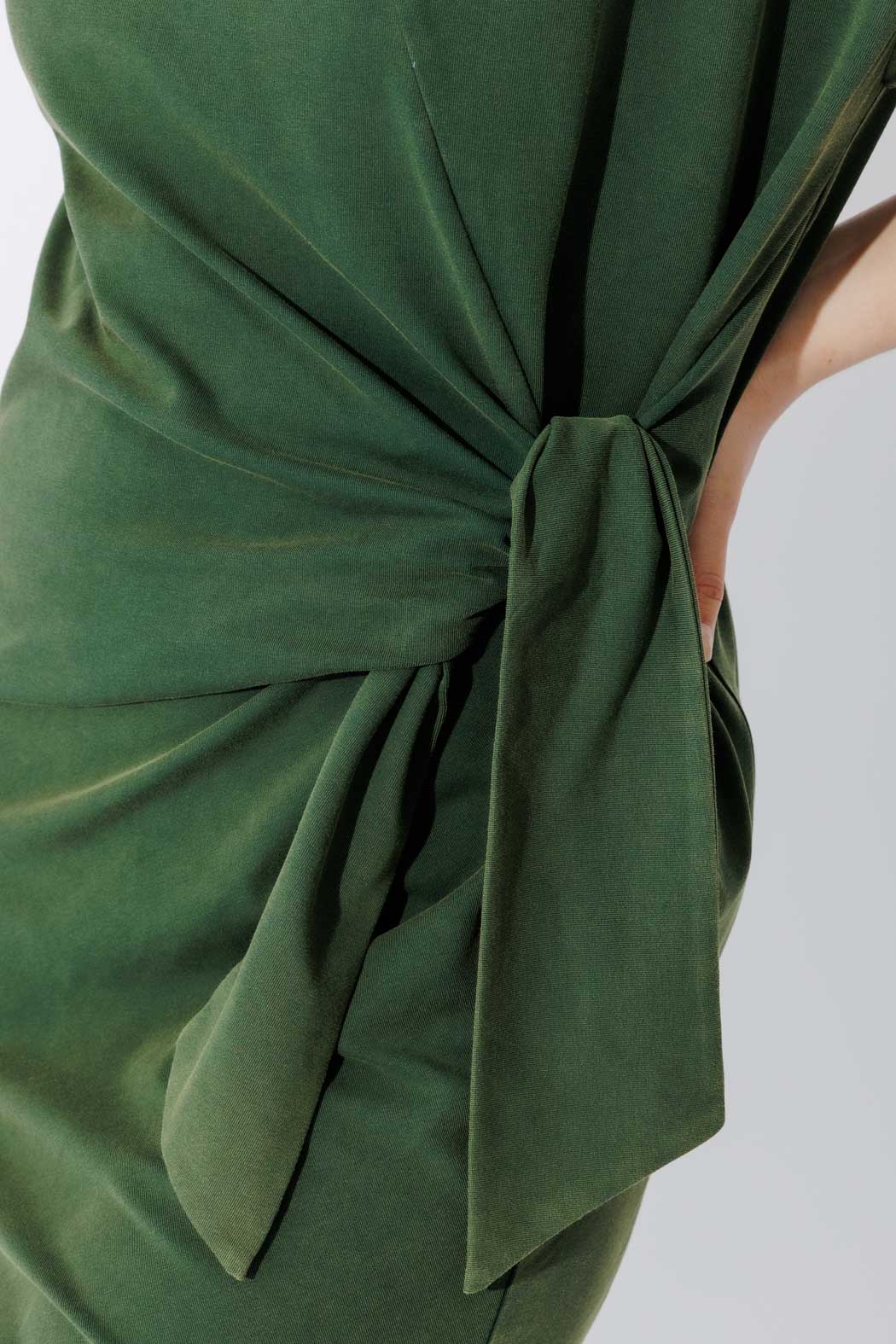 Khaki Washed Cotton Harlow Dress