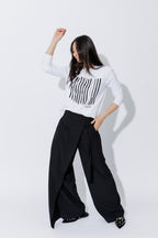 White Lines Long Sleeve T-Shirt