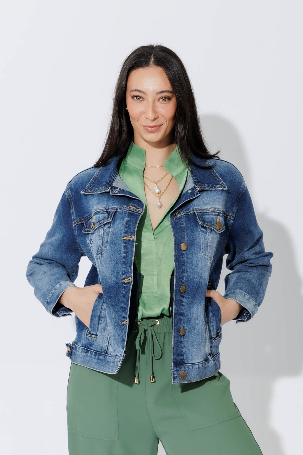 Mid Denim Love Jacket Mid Denim