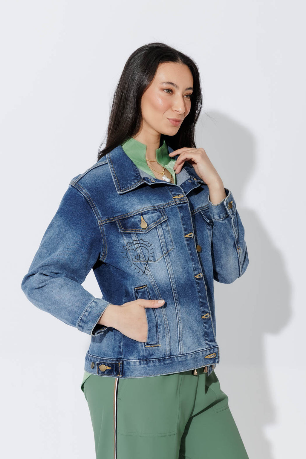 Mid Denim Love Jacket Mid Denim
