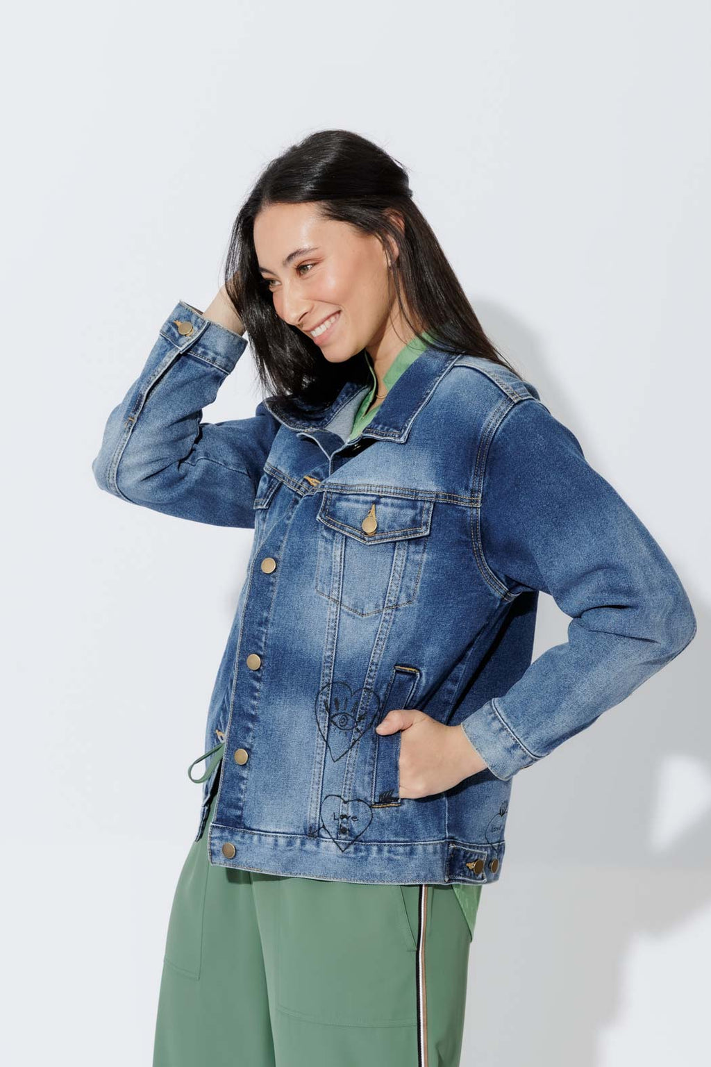 Mid Denim Love Jacket Mid Denim