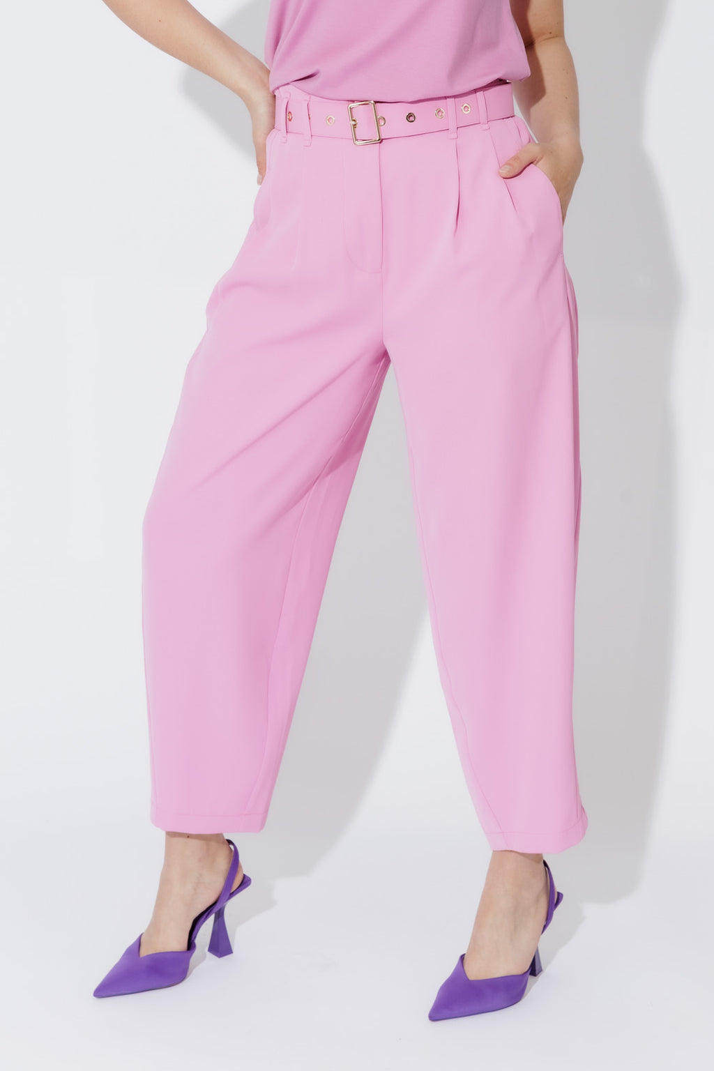 Pink Euro Barrel Cleo Pant