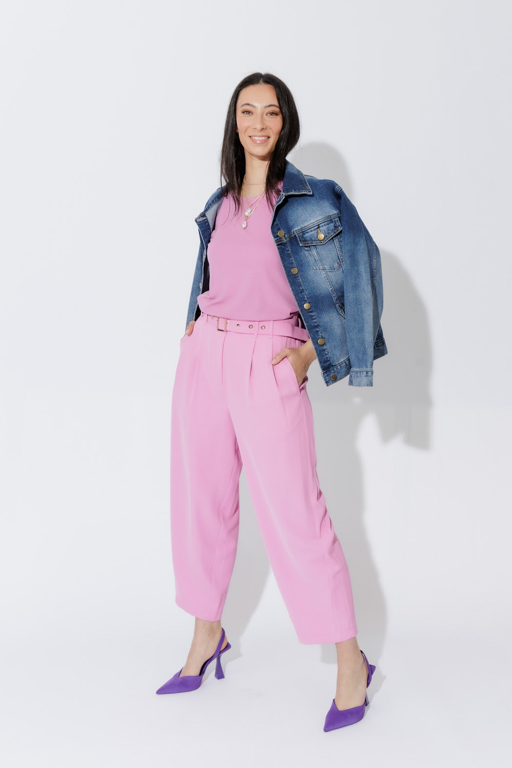 Pink Euro Barrel Cleo Pant
