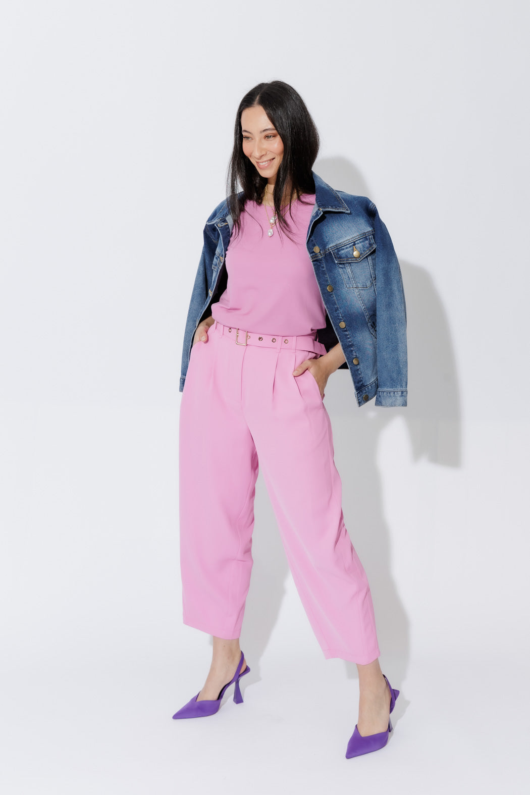 Pink Euro Barrel Cleo Pant