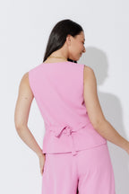 Pink Euro Tailored Vest