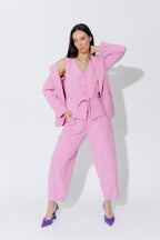 Pink Euro Pocket Blazer