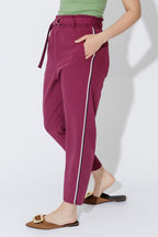Raspberry Sport Paperbag Pant