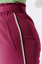 Raspberry Sport Paperbag Pant