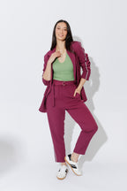 Raspberry Sport Paperbag Pant