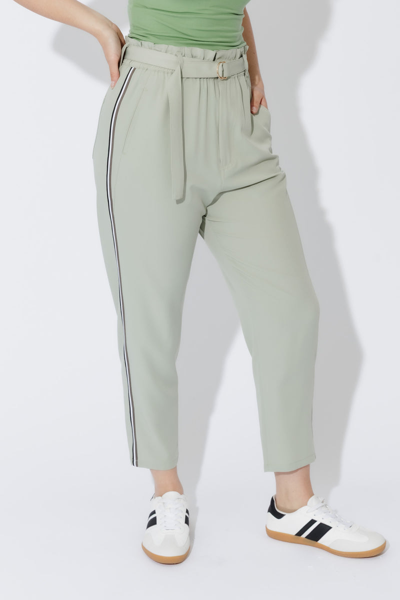 Mint Sport Paperbag Pant