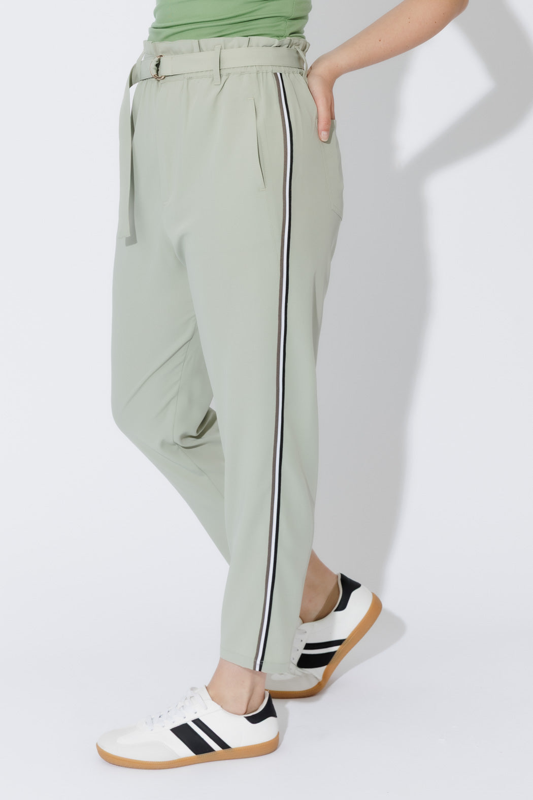 Mint Sport Paperbag Pant