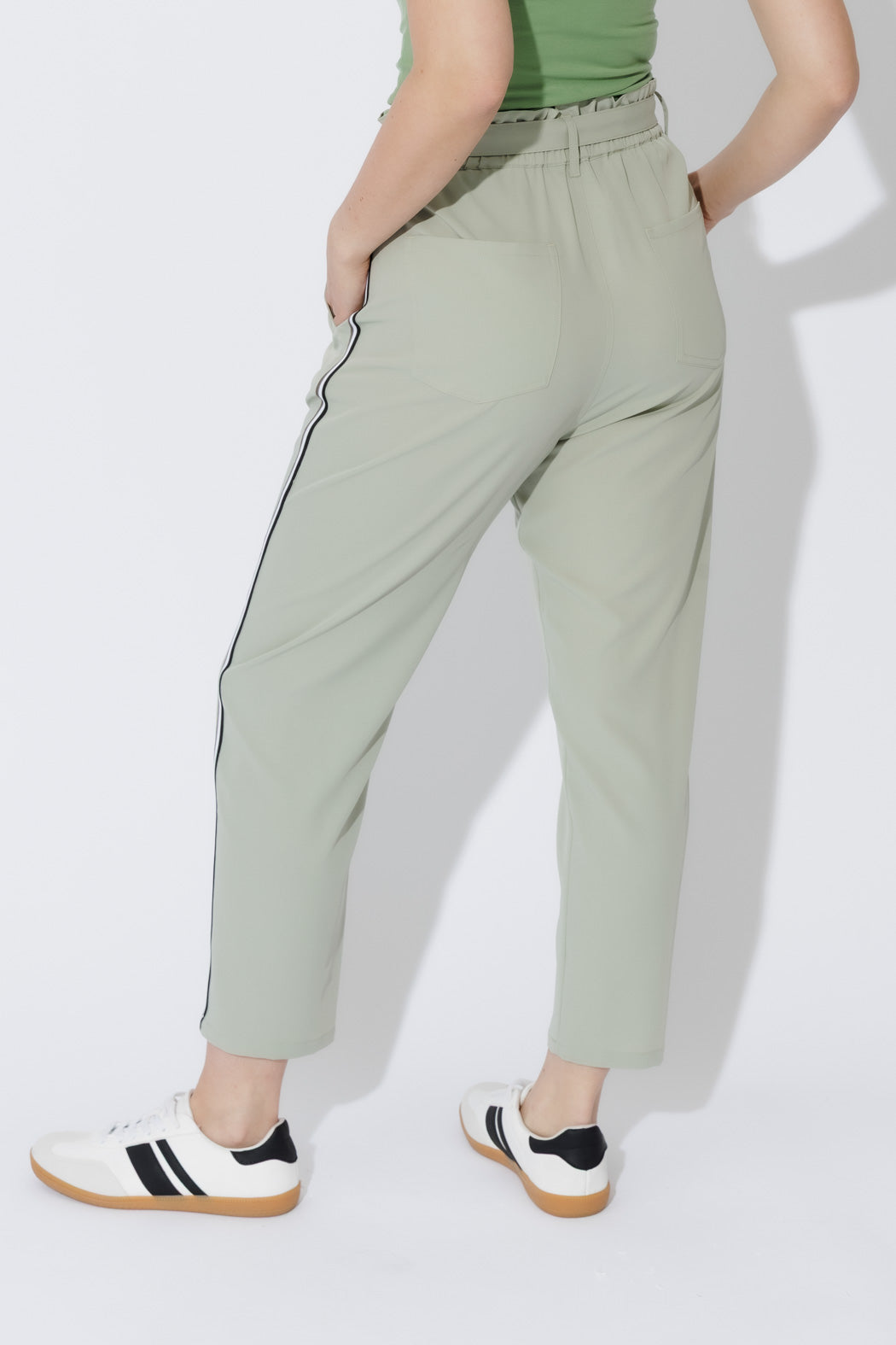 Mint Sport Paperbag Pant