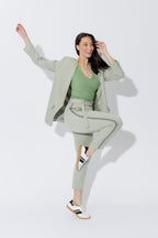 Mint Sport Paperbag Pant