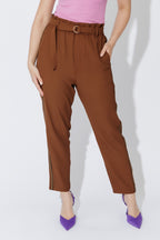 Chocolate Sport Paperbag Pant