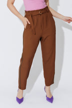 Chocolate Sport Paperbag Pant