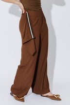 Cocoa Euro Drape Pant