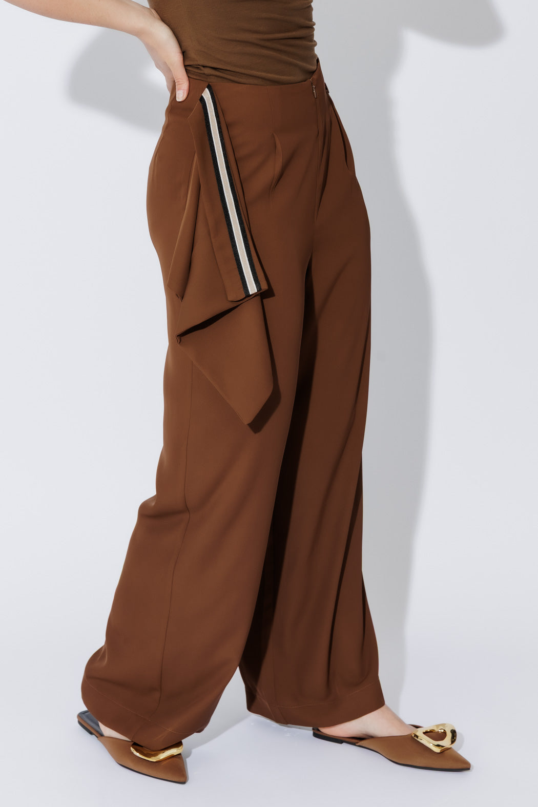 Cocoa Euro Drape Pant