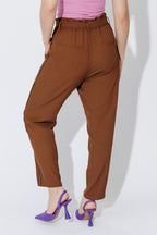 Chocolate Sport Paperbag Pant