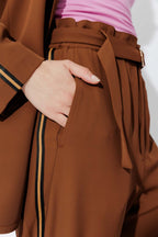 Chocolate Sport Paperbag Pant