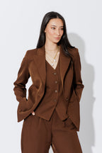 Chocolate Euro Pocket Blazer