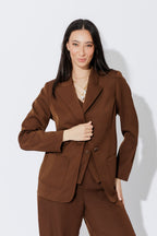 Chocolate Euro Pocket Blazer
