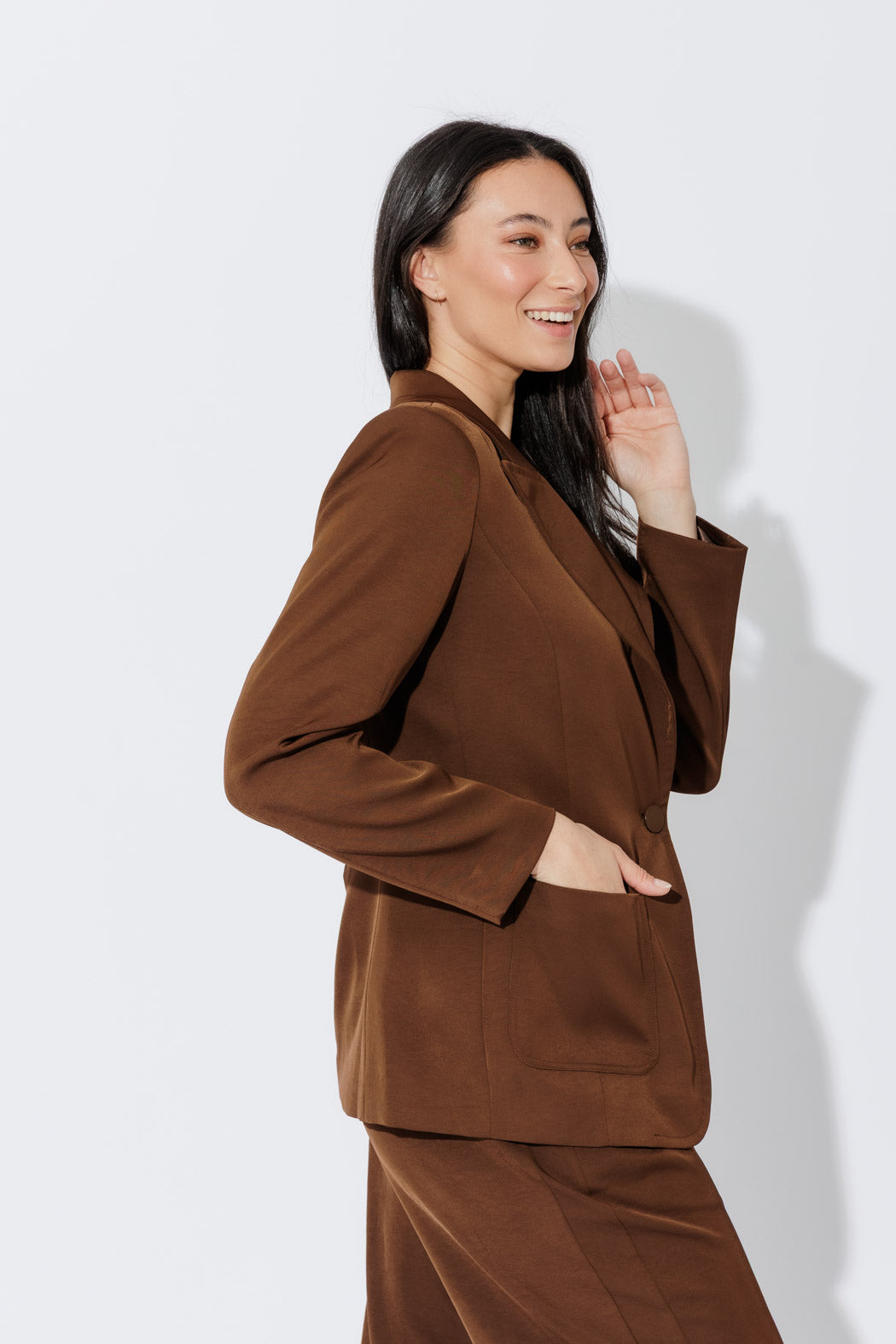 Chocolate Euro Pocket Blazer