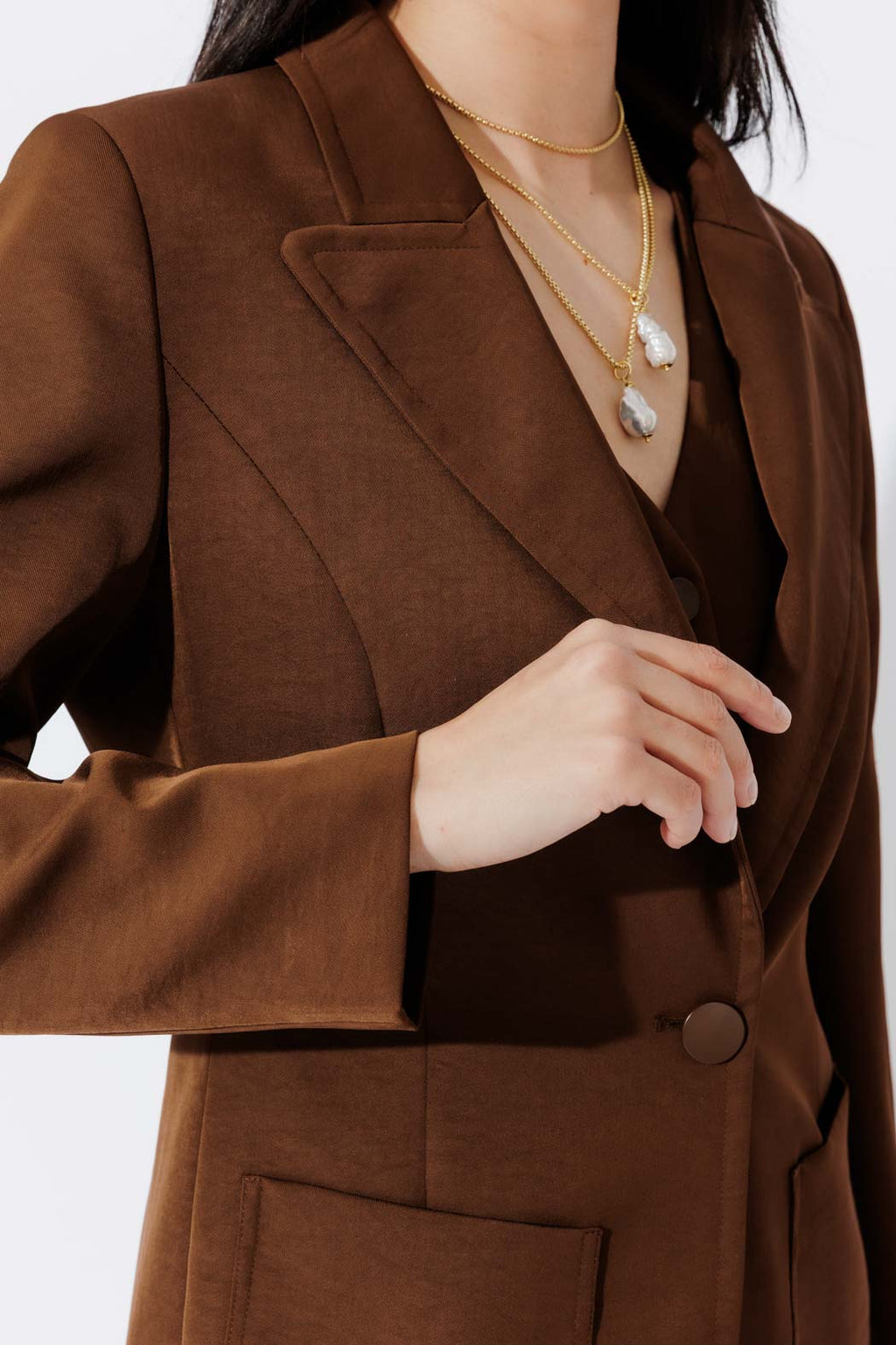 Chocolate Euro Pocket Blazer