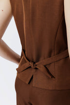 Chocolate Euro Tailored Vest