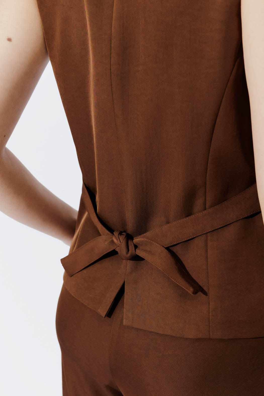 Chocolate Euro Tailored Vest