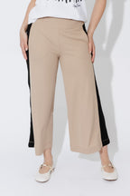 Beige Panelled Jet Culotte