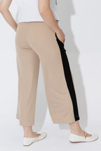 Beige Panelled Jet Culotte