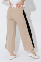 Beige Panelled Jet Culotte
