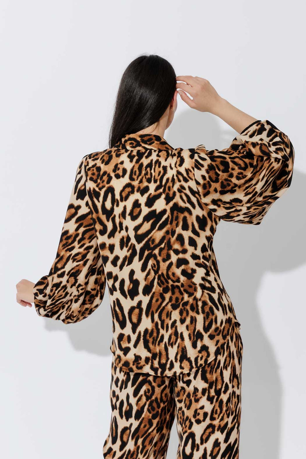 Animal Balloon Sleeve Shirt