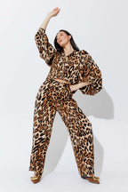 Animal Balloon Sleeve Shirt