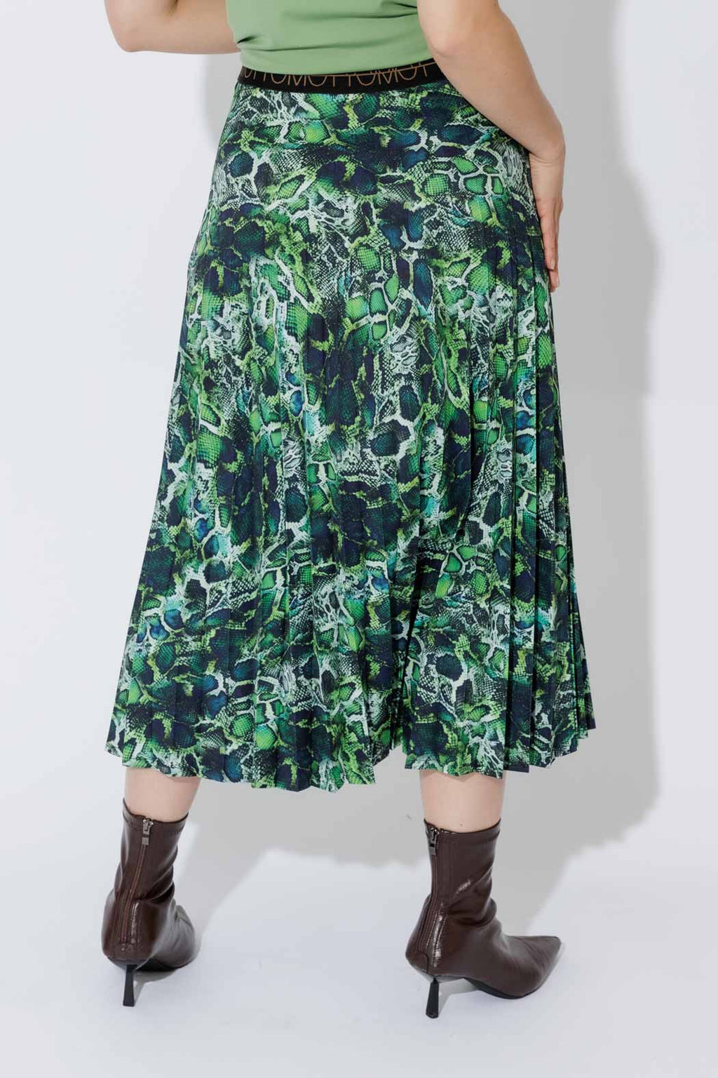 Green Pleat Skirt