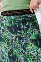 Green Pleat Skirt