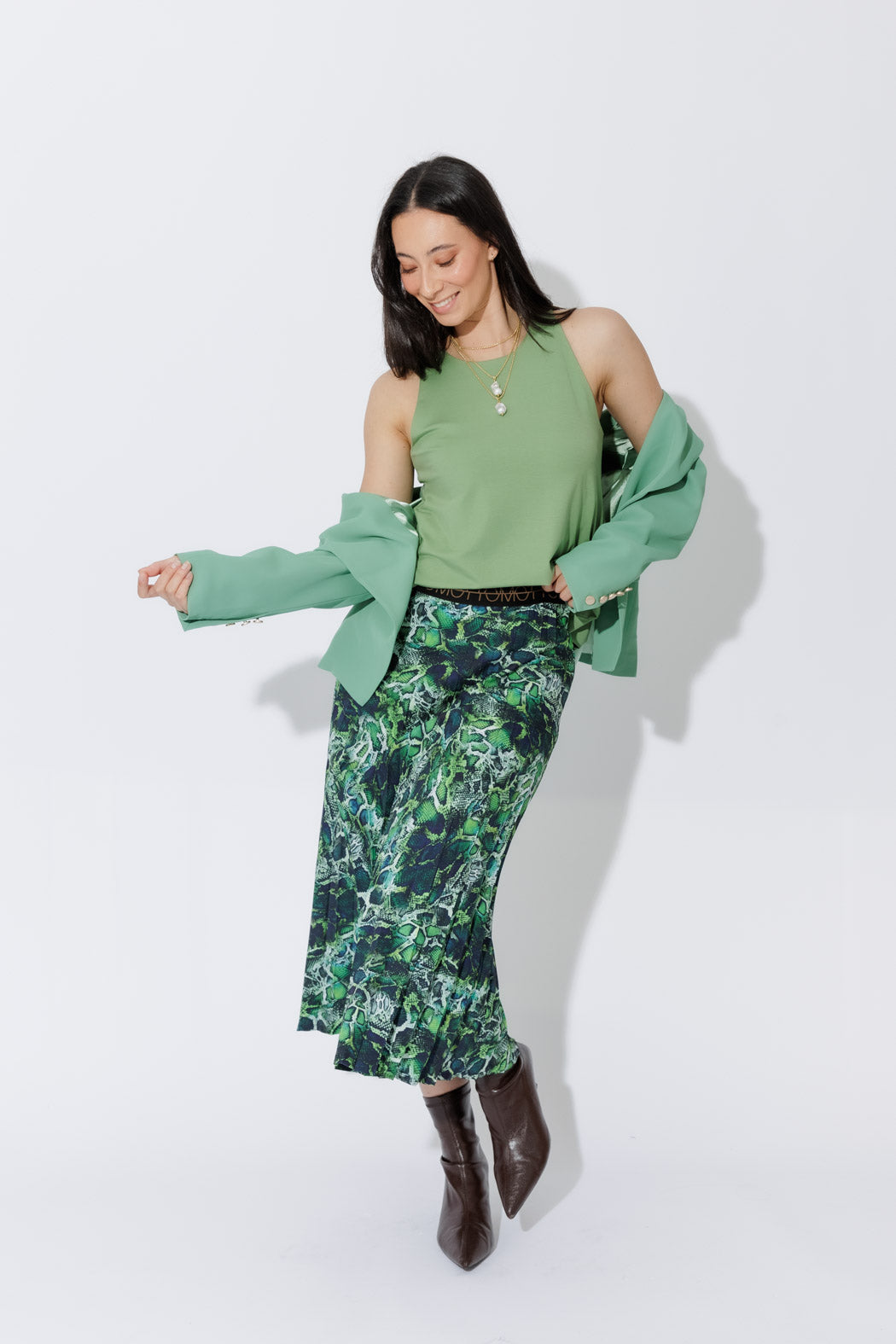 Mint Tencel Flippy Cami