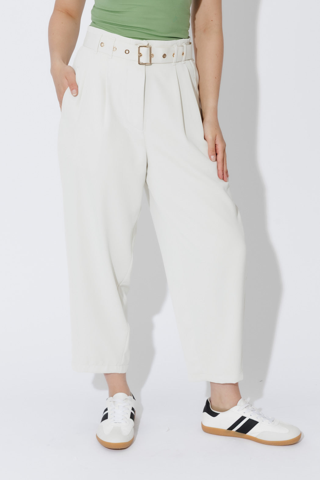 Ivory Euro Barrel Cleo Pant