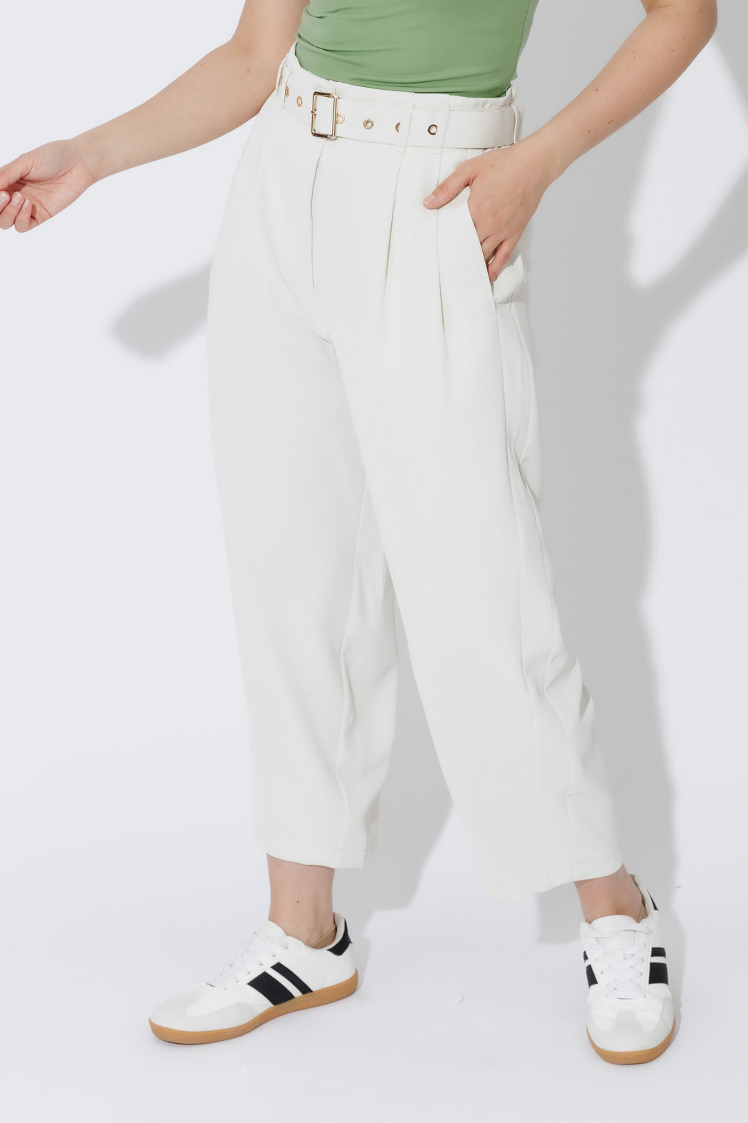 Ivory Euro Barrel Cleo Pant