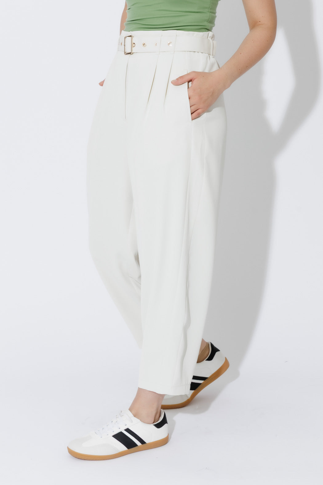 Ivory Euro Barrel Cleo Pant