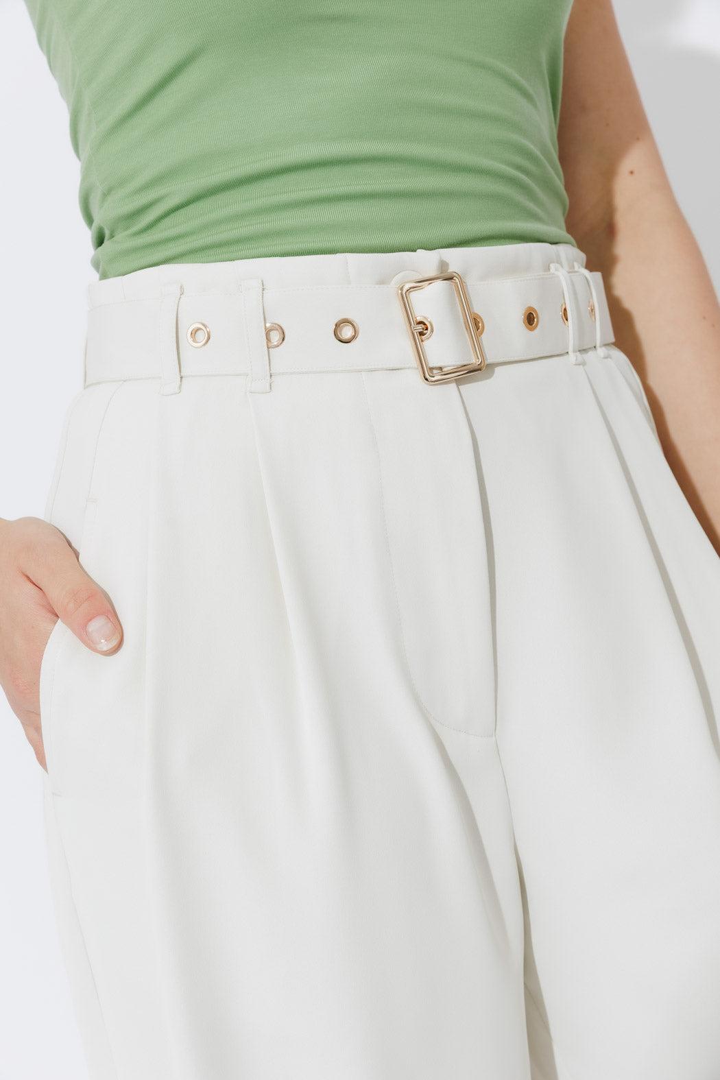 Ivory Euro Barrel Cleo Pant