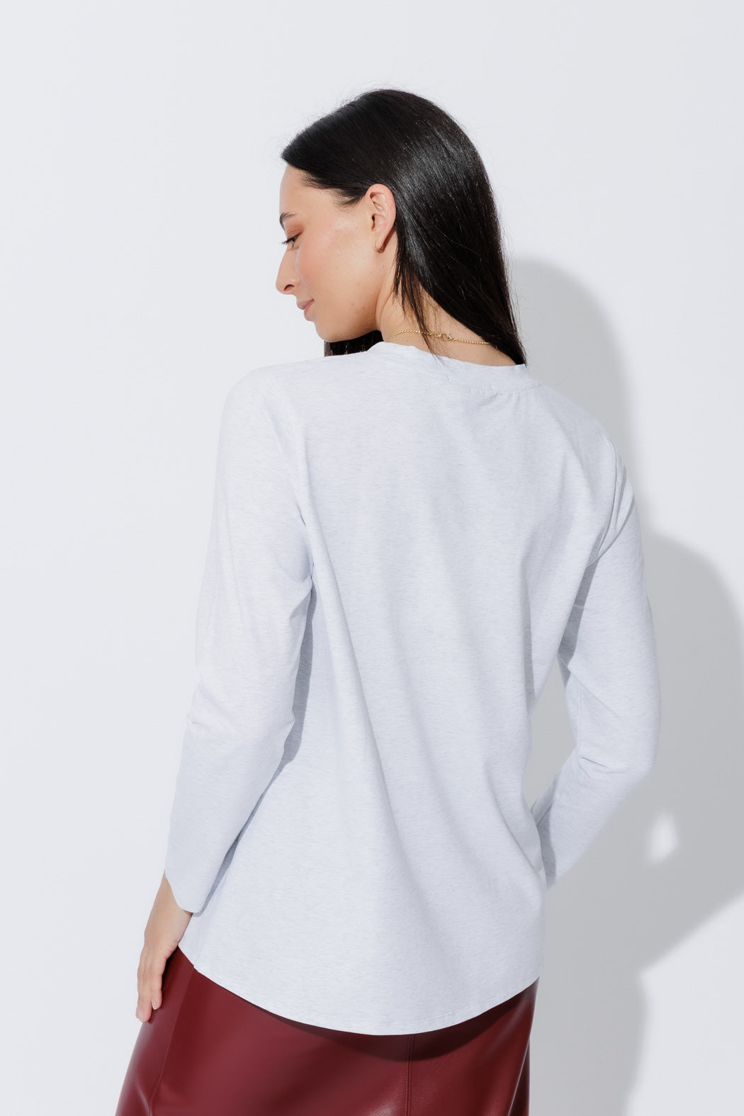 Grey Marle Lines T-Shirt
