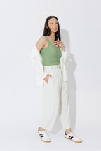 Ecru Euro Barrel Cleo Pant