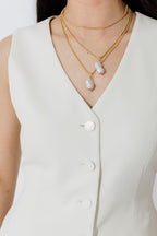 Ecru Euro Tailored Vest