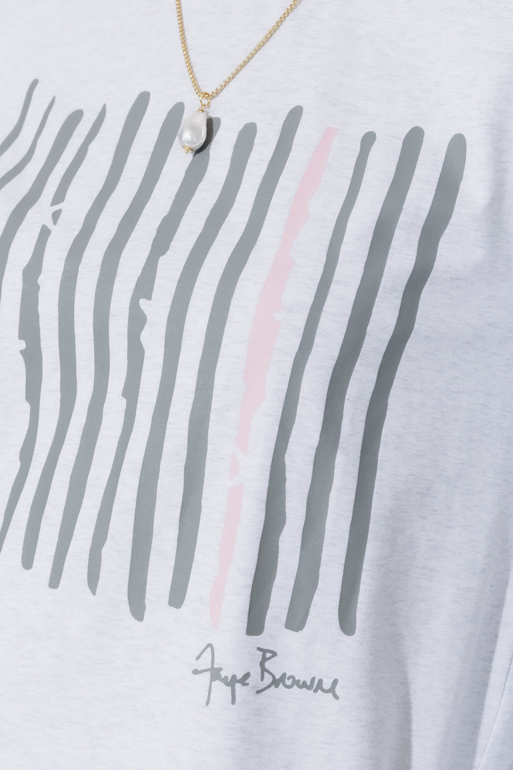 Grey Marle Lines T-Shirt